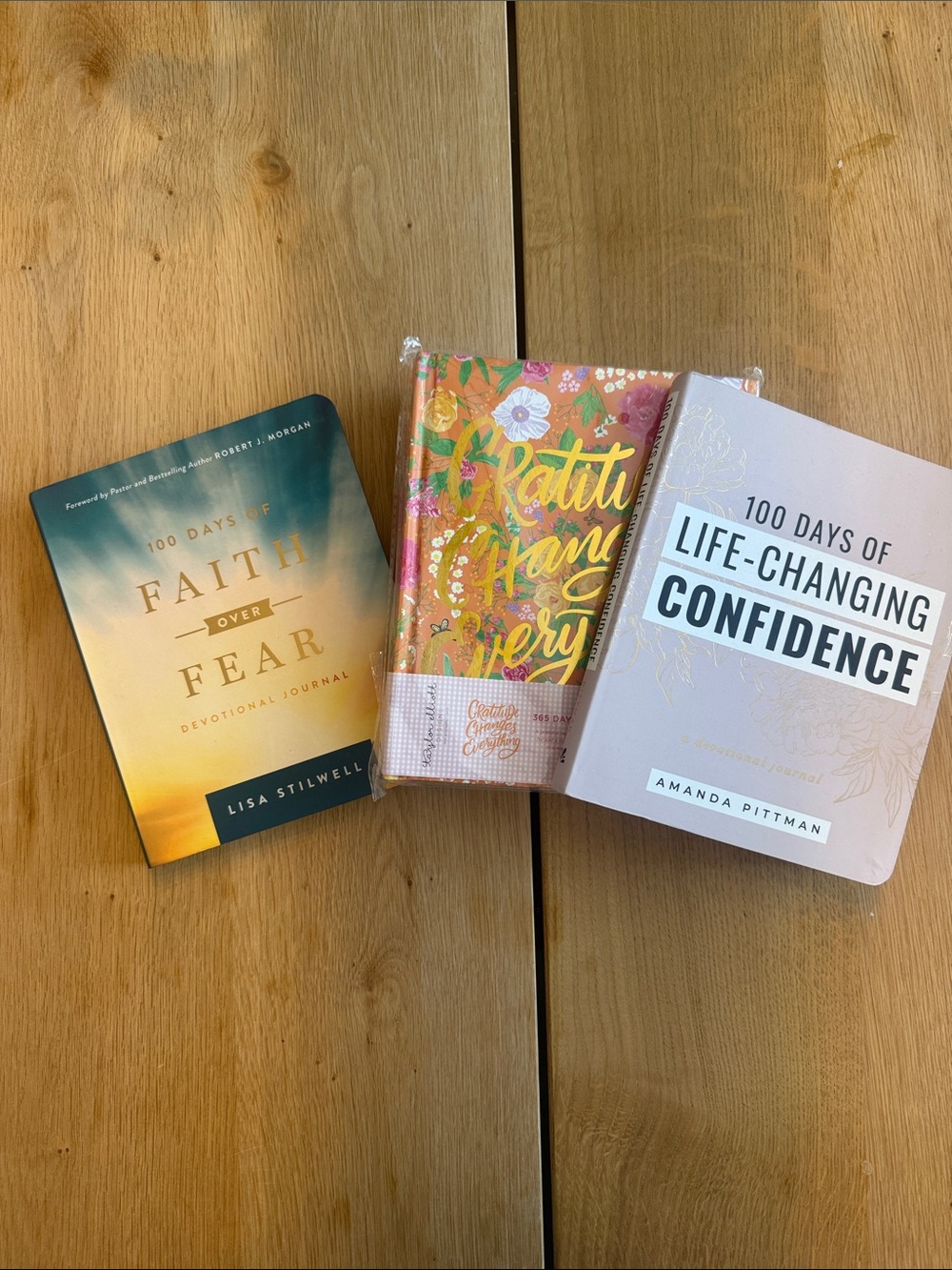 Set of 3 inspirational books including gratitude journal